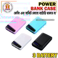 Portable Stylish First Charging Power Bank Case White (Use 3 Piece's 18650 Battery)_img_3