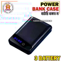 Portable Stylish First Charging Power Bank Case White (Use 3 Piece's 18650 Battery)_img_5