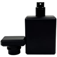 Empty Perfume Atomizer Refillable Black Square Glass Spray 50ml Bottle  1 pcs_img_1