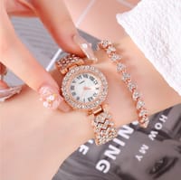 Watch and Bracelet for Women Decorative Gift Lady Quartz Wristwatch with box_img_1