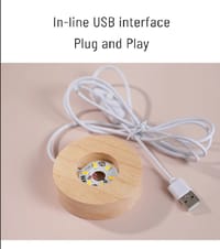 3D Usb Night Light Led Crystal Ball Table Lamp 06 CM Moon Planet Nabula Galaxy_img_1