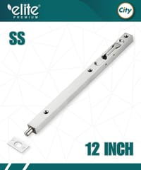 ১২ ইঞ্চি স্টেইনলেস স্টিল ফ্লাশ মাউন্ট টাওয়ার বোল্ট কনসিল ছিটকানি ফোল্ডিং ডোর বোল্ট সিলভার রঙের_img_0