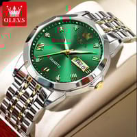 OLEVS 9931G New Exclusive Design Quartz Watch for Men- Green_img_0