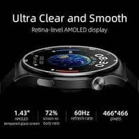 Qcy Watch GT2 Retina Amoled Display Calling Smartwatch – Black_img_2