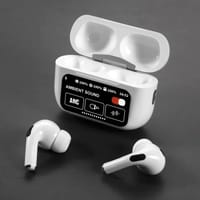 A9 Pro ANC Touch Screen Display Earbuds – White Color_img_0