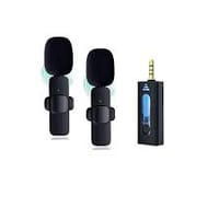 K35 Dual Wireless Microphone For 3.5mm Supported Devices (1:2 Microphone)_img_0