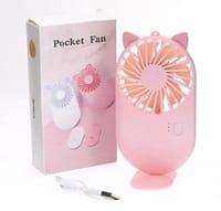 USB rechargeable Lithium battery portable handheld mini pocket Fan_img_2