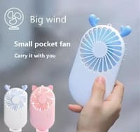 USB rechargeable Lithium battery portable handheld mini pocket Fan_img_4