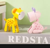 LED Mini Night Light Cute Dog Deer Foldable Desk Table Lamps Desktop Book Light Kids_img_2