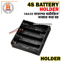 4 Tank 18650 Battery Holder 18650 Four Tank Rechargeable Battery Holder Four Slot Plastic Storage Box Case With Leads Cable Wire_img_2