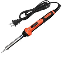 60 W Temperature Controlled Electric Soldering Iron – Red Handle, LED Indicator & Heat‑Resistant Grip_img_0