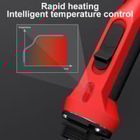 60 W Temperature Controlled Electric Soldering Iron – Red Handle, LED Indicator & Heat‑Resistant Grip_img_3