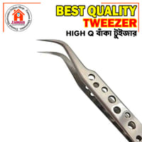 Koocu ST-25 Professional Curved Stainless Steel Tweezer_img_5