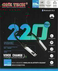 OneTech OT220 Neckband | 220H Backup | LED Display | BT5.3 | Type-C_img_0