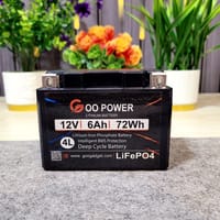 12V 6Ah LiFePO4 Bike Self-Start Battery with Active Balance 4L Size_img_2