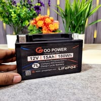 12V 15Ah LiFePO4 Bike Self-Start Battery with 1.2A Active Balancer | 7L Size | High Peak Start 500A_img_0