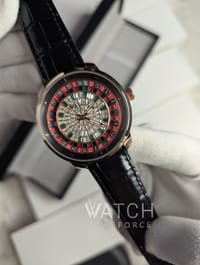 Jacob and Co Casino Roulette Rose Gold Black Belt_img_1