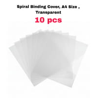 Spiral Binding Cover, A4 Size , Transparent or Blue Transparent Pack of 10 or 50 Sheets_img_3