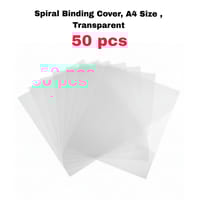 Spiral Binding Cover, A4 Size , Transparent or Blue Transparent Pack of 10 or 50 Sheets_img_4