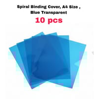 Spiral Binding Cover, A4 Size , Transparent or Blue Transparent Pack of 10 or 50 Sheets_img_5