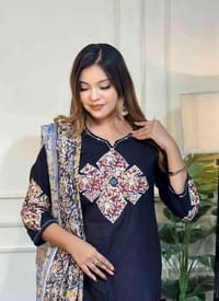 প্রিমিয়াম কটন ব্লকপ্রিন্ট থ্রি-পিস_img_1