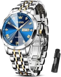 O'levs Luxury 9931 Trendy Korean Style Calendar with Individual Gift Box Couple Watch_img_2