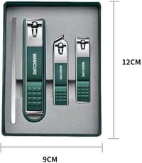 Premium Stainless Steel Nail Clipper Set – Manicure & Pedicure Kit with Leather Case_img_2
