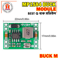 DC-DC MP1584 Buck Converter Step Down Adjustable Power Module – 4.5V–28V to 0.8V–20V | 3A Output | Ultra Compact for Arduino & DIY Projects_img_2