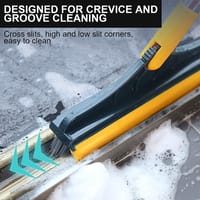 2-in-1 Floor Scrubber Brush with Long Handle & Squeegee for Bathroom, Kitchen & Tile Cleaning_img_8
