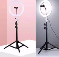 12 Inch LED Ring Light with Adjustable Stand & Phone Holder for Live Streaming, Video Record_img_0
