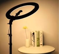 12 Inch LED Ring Light with Adjustable Stand & Phone Holder for Live Streaming, Video Record_img_1