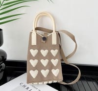 Korean Knit Mobile Bag ( Handle+Strap )_img_10