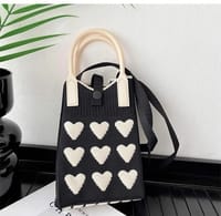 Korean Knit Mobile Bag ( Handle+Strap )_img_13