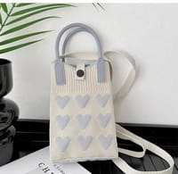 Korean Knit Mobile Bag ( Handle+Strap )_img_14