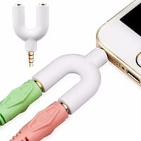 U-Shape Converter- 3.5mm Audio Splitter For Headphone And Microphone_img_1