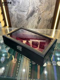 12 Slots Leather Watch Organizer Box (Black)_img_2