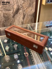 6 Slots Leather Watch Organizer Box (Brown)_img_3