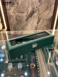 6 Slots Leather Watch Organizer Box (Green)_img_1
