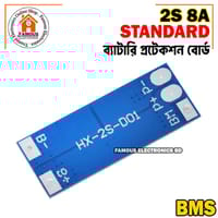 2S BMS Module 8A Li-ion 7V to 8V Current Battery Protection Board - Suitable for Li-ion & Lipo Battery Cells - Reliable Protection_img_3