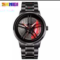 Skmei 1787 Rotation Wheel Creative Fashion Men's Stainless Steel Clock - Very Comfortable And Fashionable, Easy To Clean_img_0