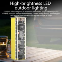 PD 45W Super Fast Charging Transparent Power Bank Case Solderless 8pcs 18650 Battery with LED Light_img_9