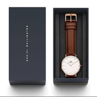 Understated -Craftsmanship and Trendy -White Dial/black dial Brown Leather Strap_img_3