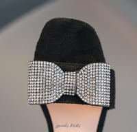 Kids Girls Summer Leather Diamond Bow Princess Flat Heel Sandals (3.5 to 11 years)_img_4