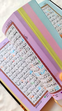 ৬ ইঞ্চি কালার কোডেড রেইনবো কোর'আন_img_1