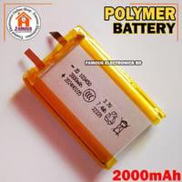 2000mAh New 3.7V Lithium Polymer Battery Best Quality Original Battery_img_0