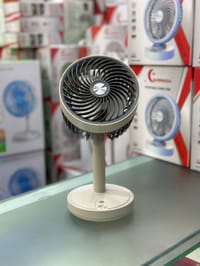 DP-7639 Rechargeable 4000mAh Battery Three Speed Modes Up-Down Adjustable Desk Fan_img_5