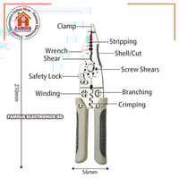 Multifunctional Wire Stripper & Crimper Tool | Adjustable Cable Cutter | Precision Crimping Pliers for Electrical & DIY Use_img_3