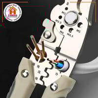 Multifunctional Wire Stripper & Crimper Tool | Adjustable Cable Cutter | Precision Crimping Pliers for Electrical & DIY Use_img_4