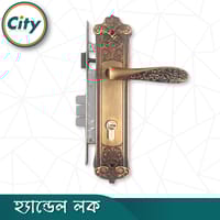 উচ্চ সুরক্ষার স্ট্যান্ডার্ড সাইজের হ্যান্ডেল লক প্রধান দরজার জন্য কফি রঙের দরজার লক Door Lock_img_3