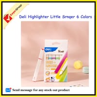 Deli Highlighter Little Srnqer 6 Colors set, Model:-U13-6C_img_1